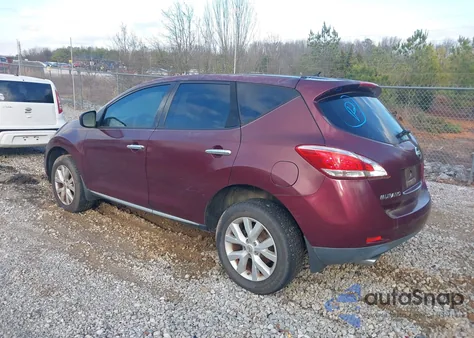 2012 Nissan Murano S z USA, uszkodzony, nr VIN JN8AZ1MUXCW103574